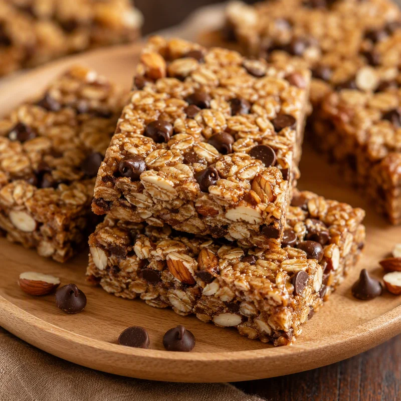 Chewy Chocolate Chip Granola Bars