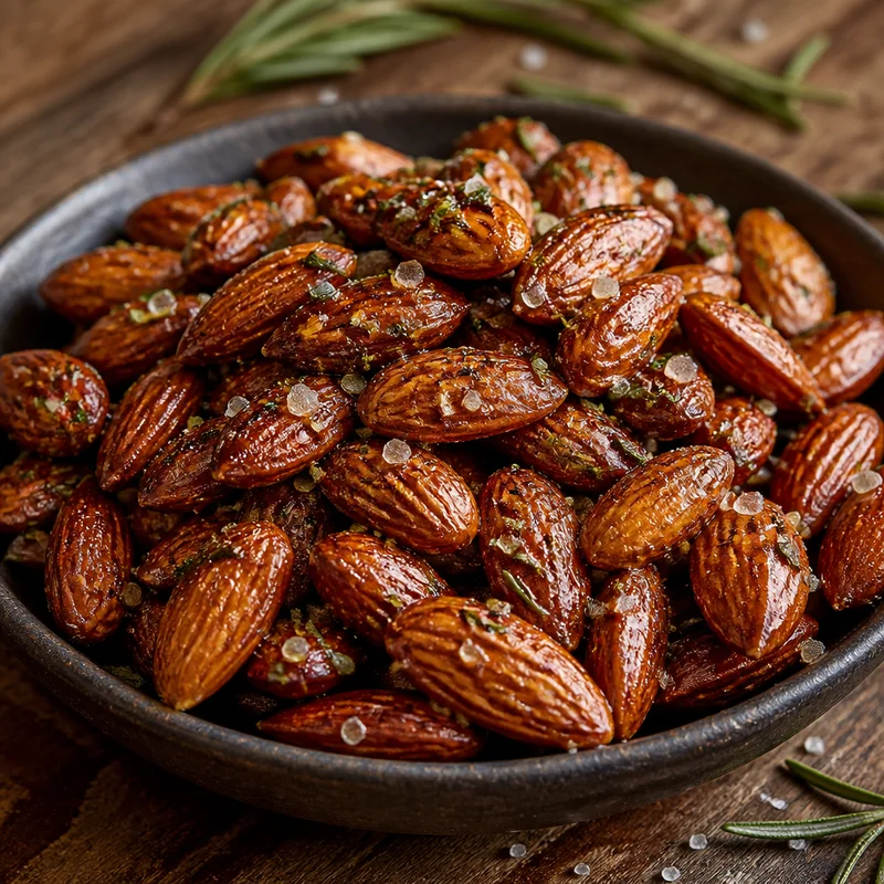 Rosemary Roasted Almonds with Brown Butter and Flaky Salt
