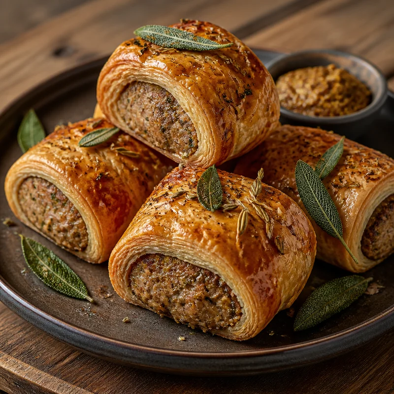 Flaky All-Butter Sausage Rolls with Sage & Fennel