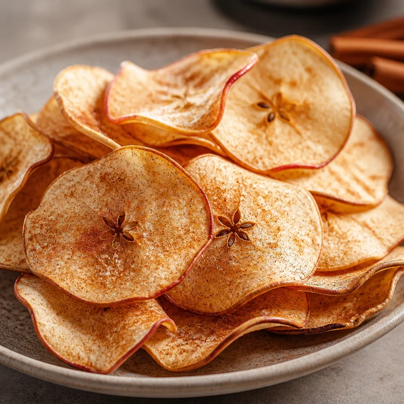 Shatter-Crisp Oven-Dried Apple Chips with Cinnamon Sugar