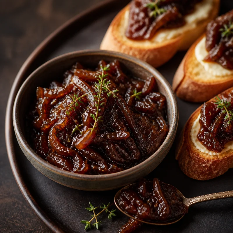 Slow-Caramelised Onion Relish with Balsamic and Thyme