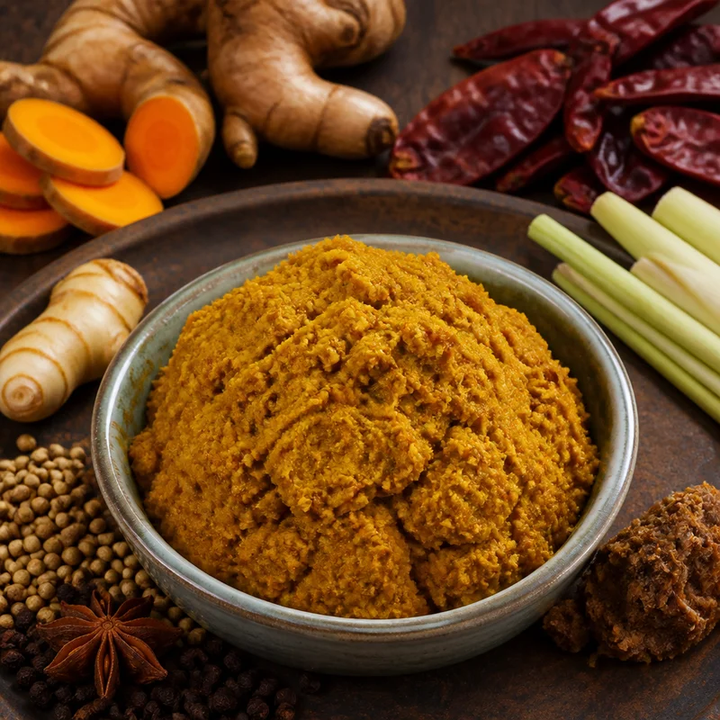 Golden Yellow Curry Paste with Fresh Turmeric