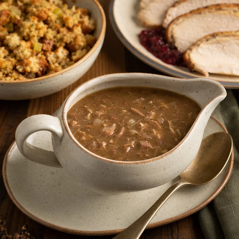 Southern Giblet Gravy from the Neck and Giblets