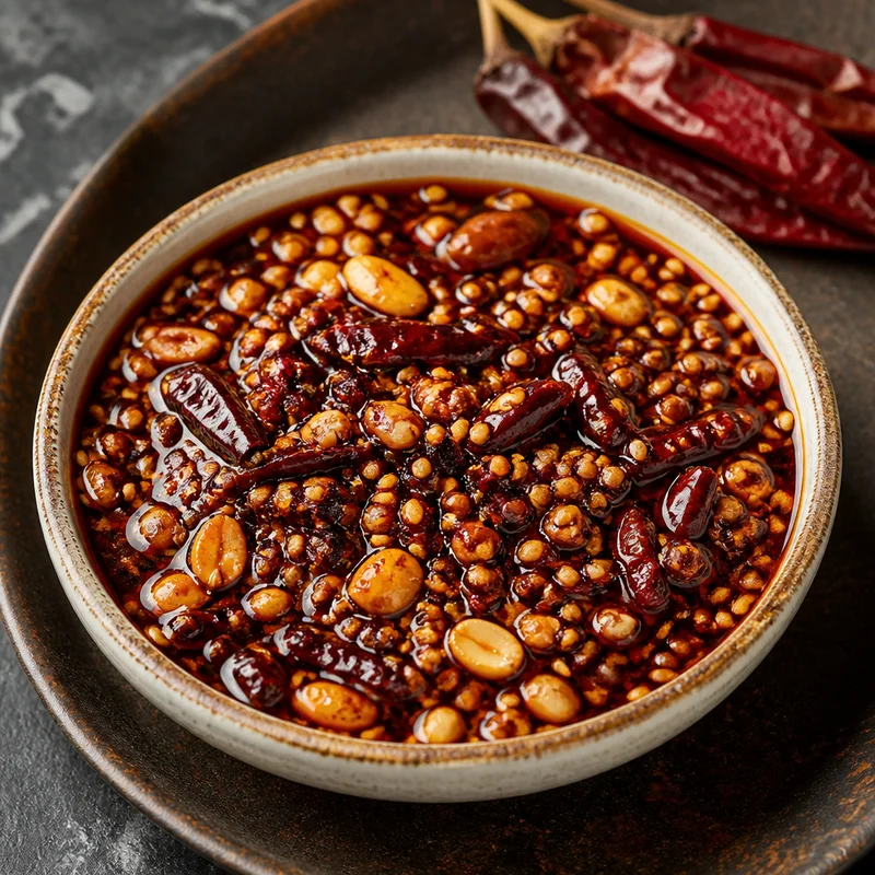 Salsa Macha with Peanuts, Sesame and Three Chiles