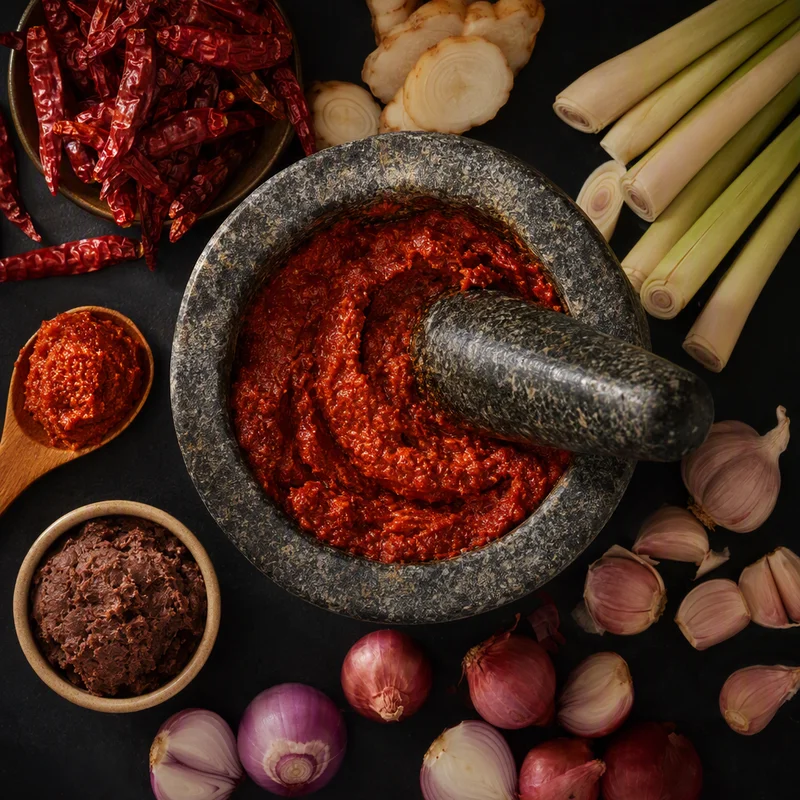 Pounded-from-Scratch Thai Red Curry Paste