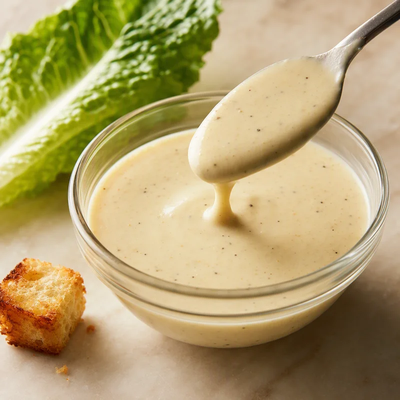 Hand-Whisked Caesar Dressing