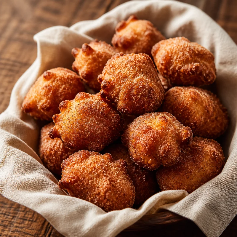 Lemon Ricotta Zeppole with Cinnamon Sugar