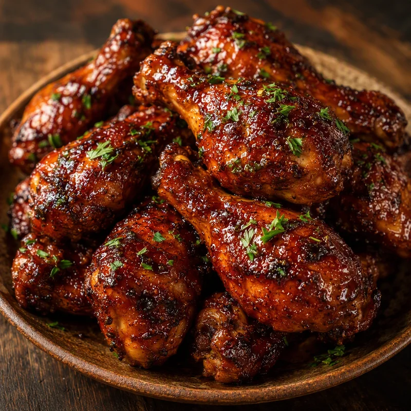Air Fryer Sweet & Smoky BBQ Chicken Drumsticks