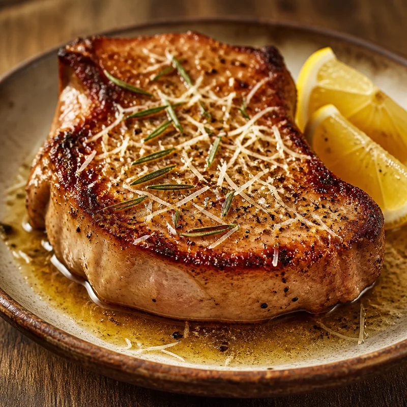 Sous Vide Tuscan Pork Chops with Rosemary Garlic Butter