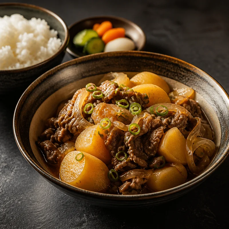 Pressure Cooker Nikujaga (Japanese Beef & Potato Stew)
