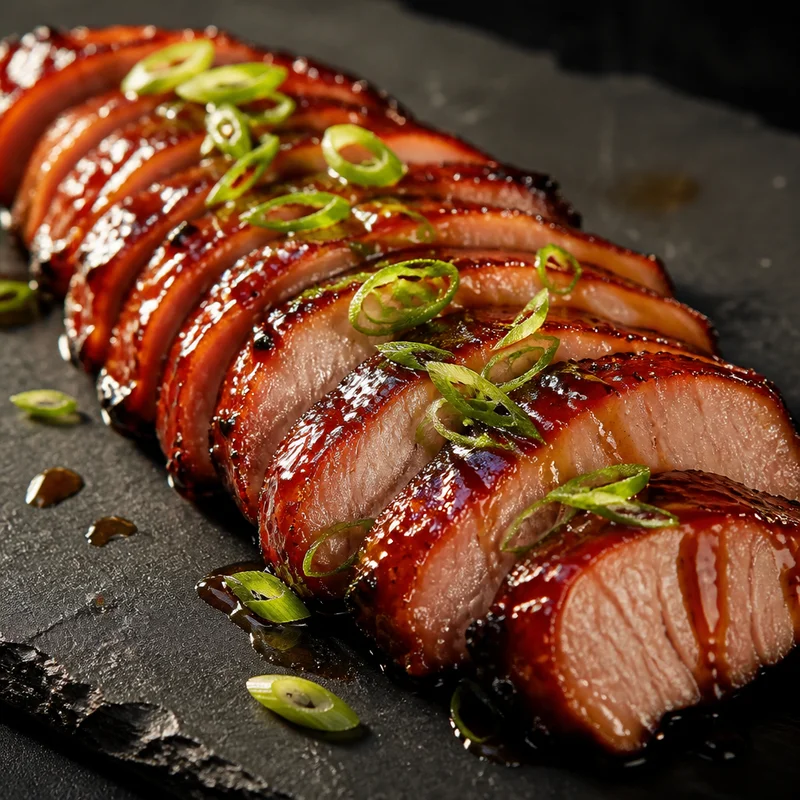 Sous Vide Char Siu Pork Tenderloin with Sticky Honey Glaze