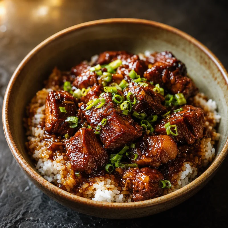 Instant Pot Sticky Soy-Braised Pork with Ginger and Star Anise