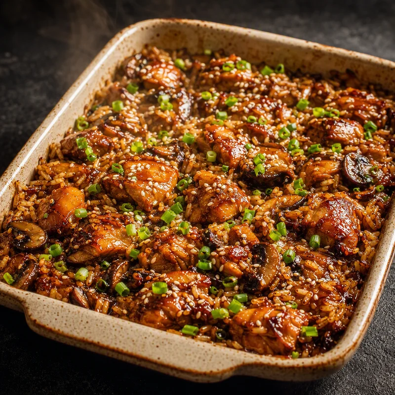 Hoisin Chicken & Jasmine Rice Bake