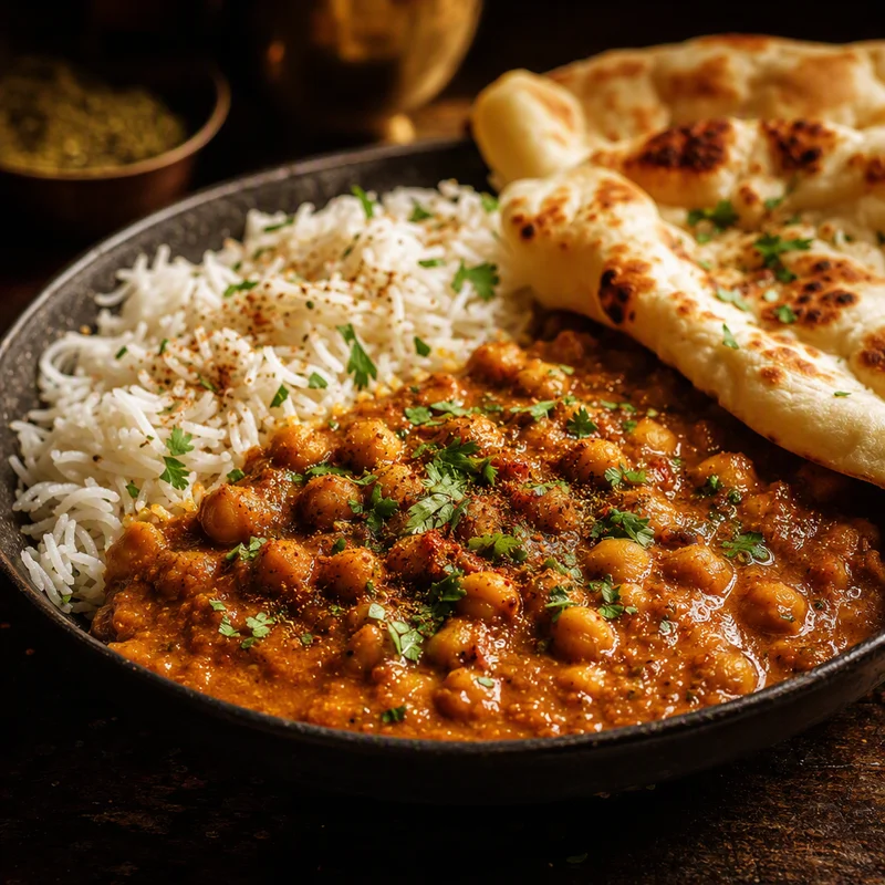 Pressure Cooker Chana Masala (No Soaking Needed)