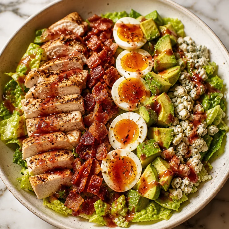 Rowed-Out Cobb Salad with Jammy Eggs