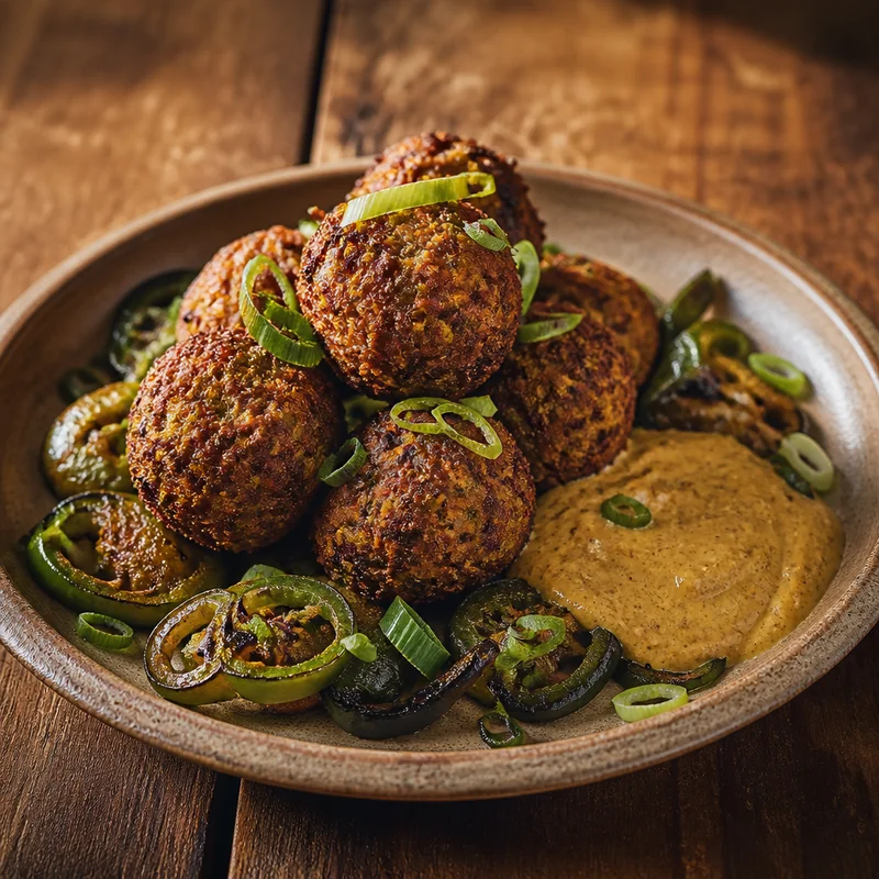 Charred-Chile Boudin Balls