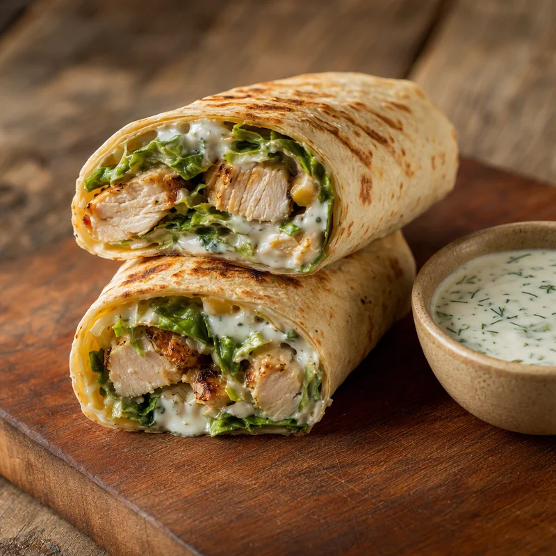 Grilled Chicken Wrap with Herb Ranch
