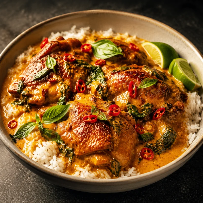 One-Skillet Thai Coconut-Lime Chicken