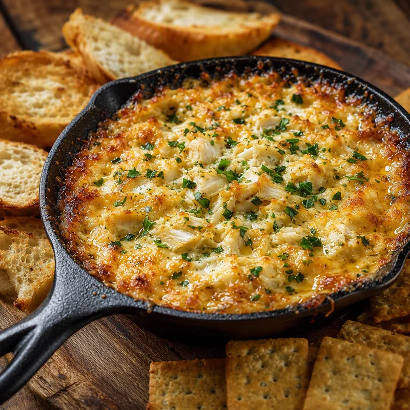 Skillet-Baked Lump Crab Dip