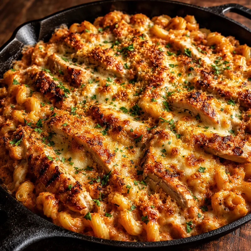 Three-Cheese Chicken Pasta with Rosa Sauce