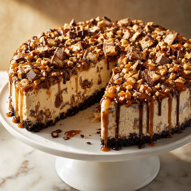 Snickers Ice Cream Freezer Pie
