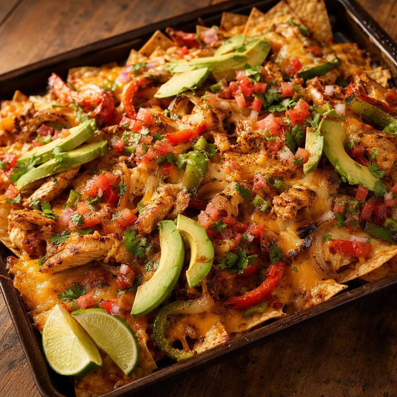 Fajita Chicken Nachos