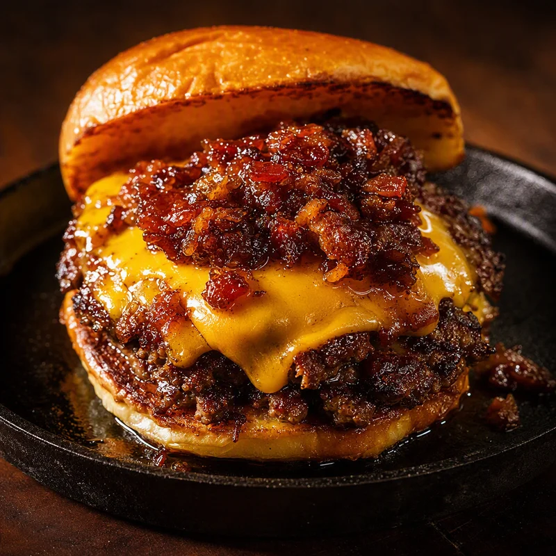 Bacon Jam Smash Cheeseburgers